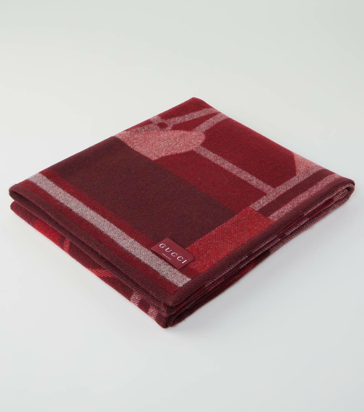 Gucci Jacquard wool and cashmere blanket