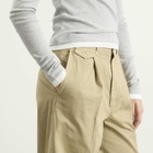 Auralee Women's One-Tuck Wide Pants in Beige