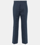 Gucci GG linen and cotton jacquard pants