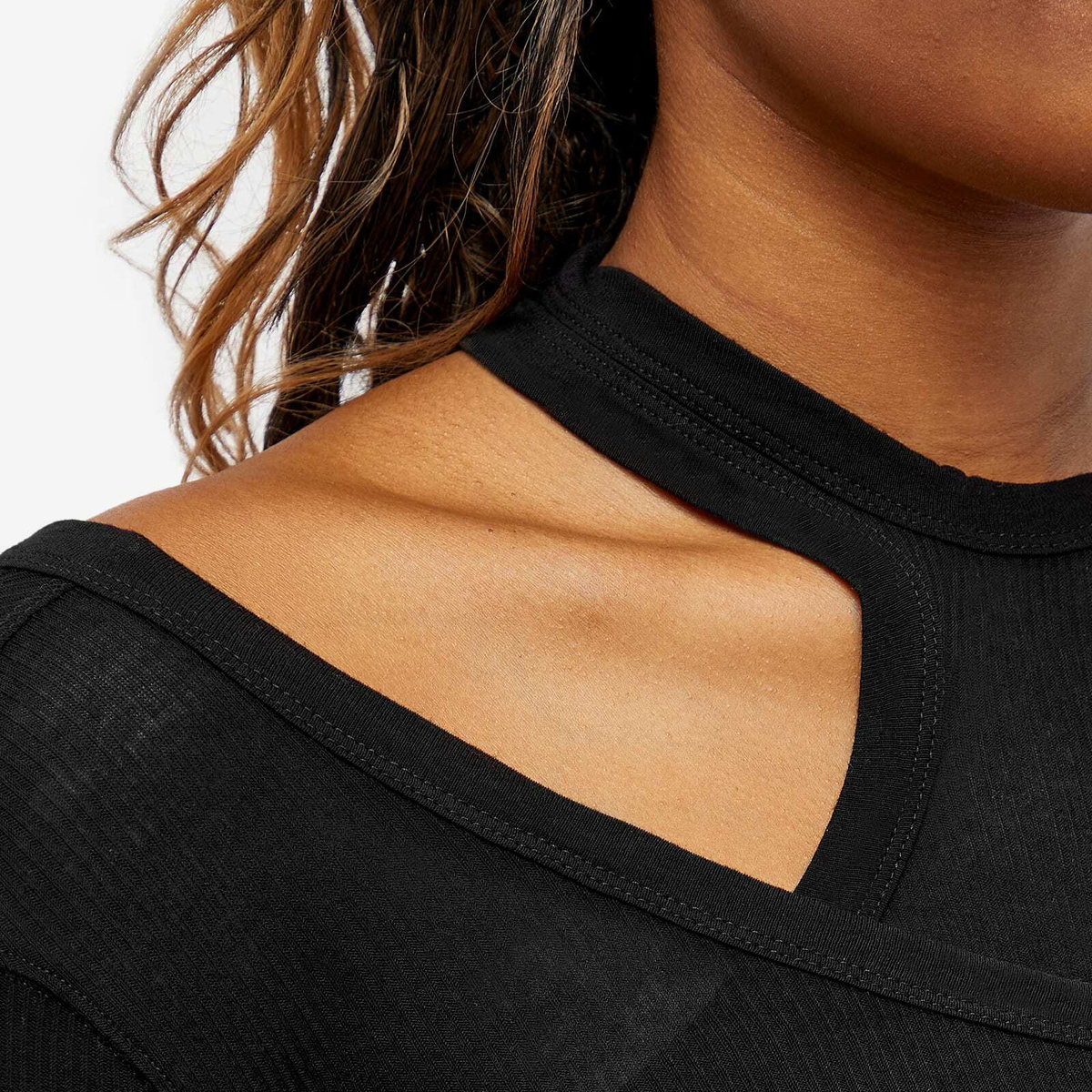 Rick Owens Women's Banana Long Sleeve Top in Black Rick Owens