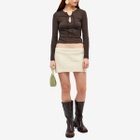 16Arlington Women's Serpina Top in Brown Melange