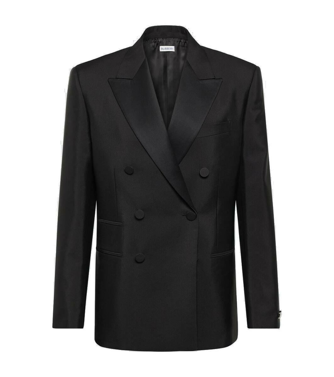 Burberry Double-breasted wool and silk blazer Burberry