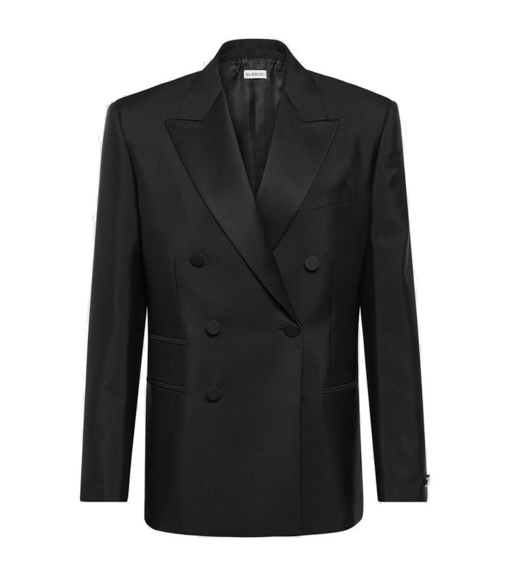 Photo: Burberry Double-breasted wool and silk blazer