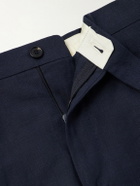 De Petrillo - Straight-Leg Linen Shorts - Blue