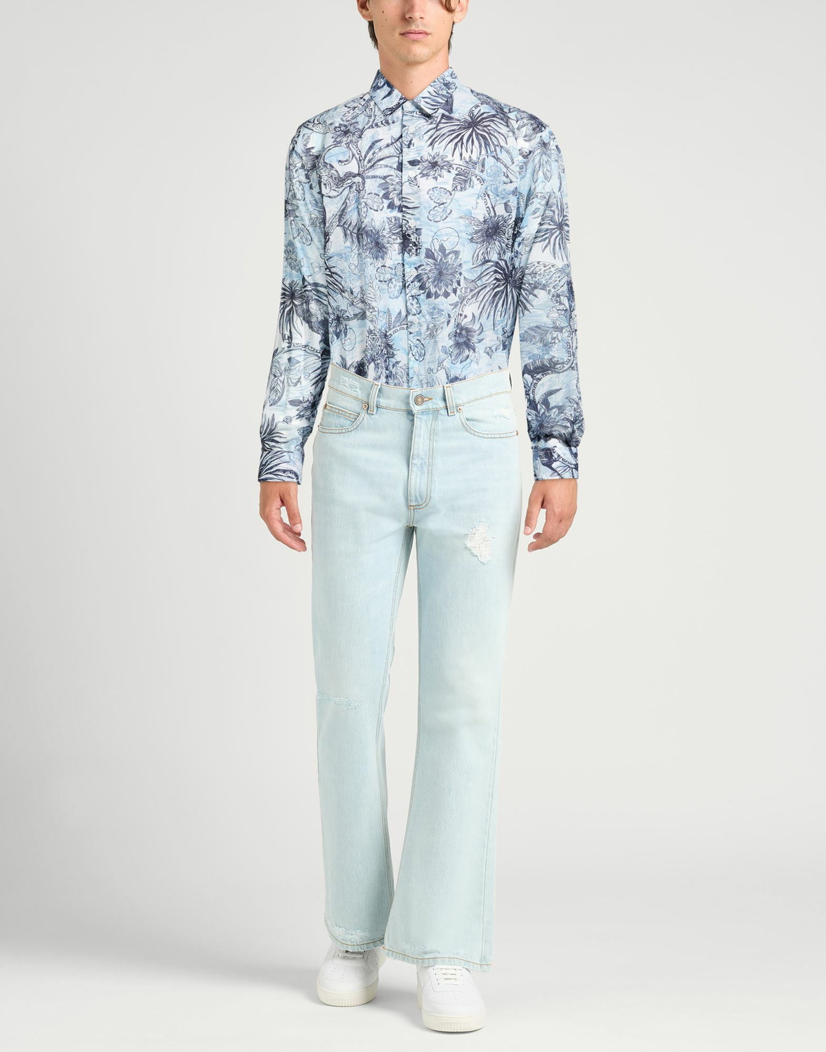 Just Cavalli Mens Shirt in Navy