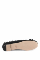 VALENTINO GARAVANI silk rockstud ballet flats Black