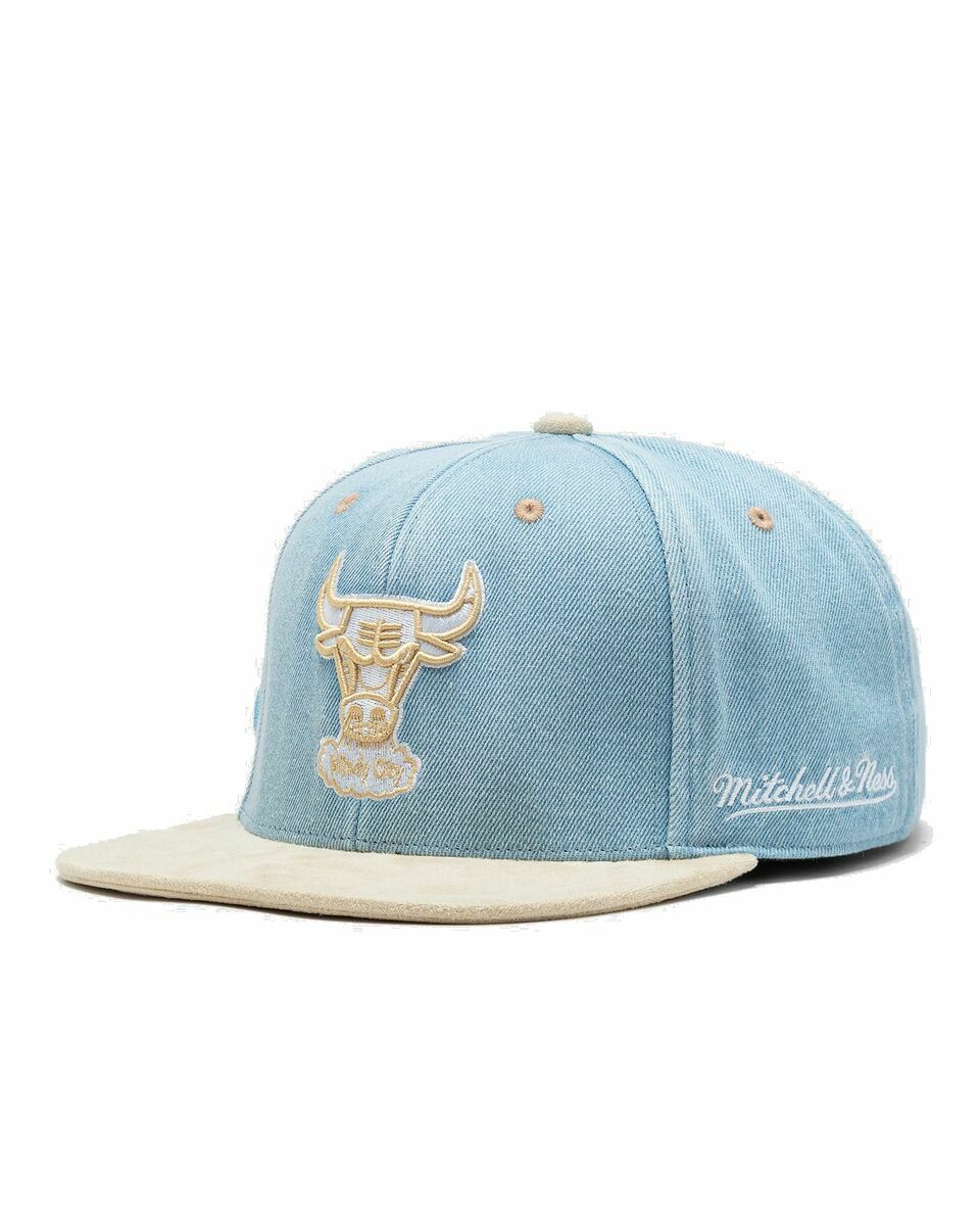 Photo: Mitchell & Ness Nba Blue Jean Baby Fitted Hwc Bulls Blue/Beige - Mens - Caps