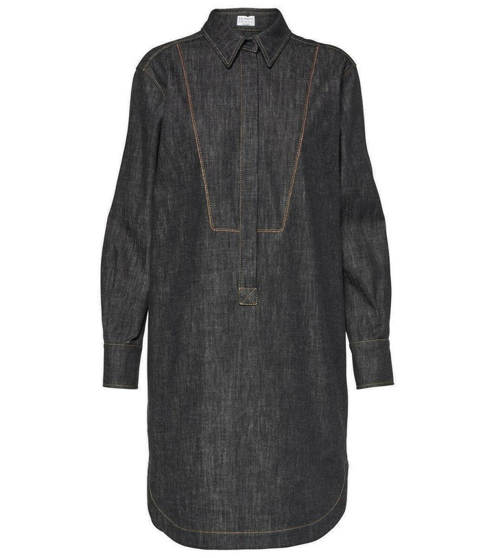 Photo: Brunello Cucinelli Denim shirt dress