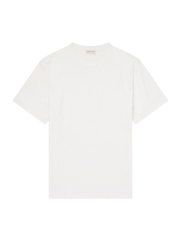 Photo: Frescobol Carioca - Dinis Linen-Blend T-Shirt - White
