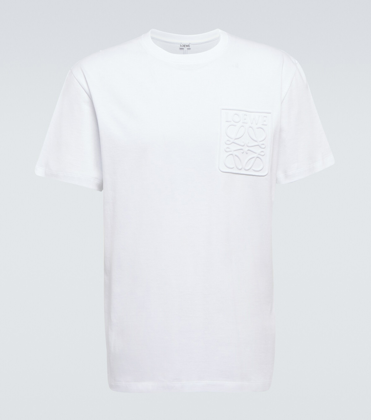 Loewe Anagram Graphic-print Cotton-jersey T-shirt In White Green