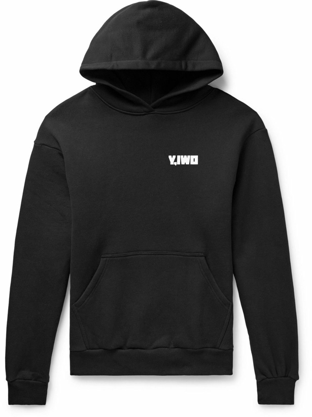 Photo: Y,IWO - Hardwear Logo-Print Cotton-Jersey Hoodie - Black