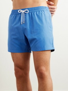 Thom Sweeney - Slim-Fit Mid-Length Swim Shorts - Blue