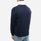 Maison Kitsuné Men's Fox Head Patch Classic Cardigan in Navy