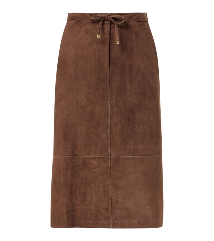 Photo: 'S Max Mara Suede midi skirt