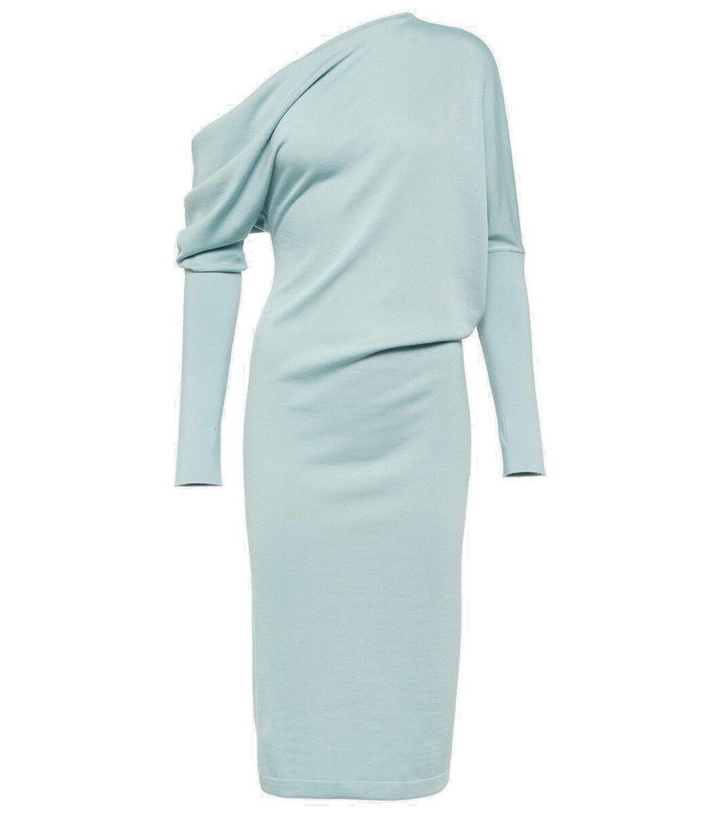 Photo: Tom Ford Off-shoulder cashmere-blend midi dress