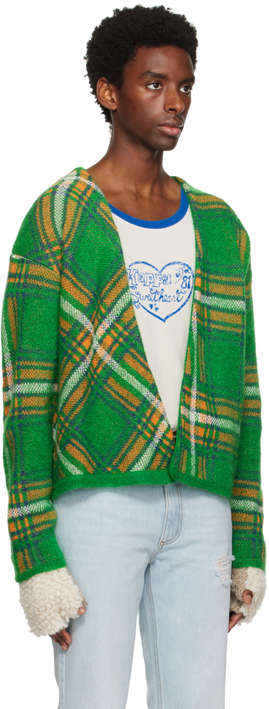 ERL Green Check Cardigan ERL