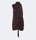 De La Vali Bashana draped scarf-detail mini dress