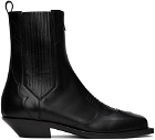 Balmain Black Tery Chelsea Boots