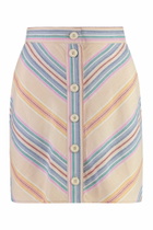 See by Chloé Cotton And Linen Skirt