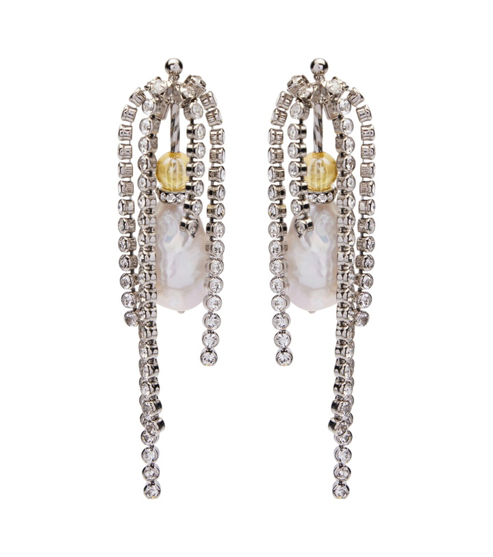 Photo: Dries Van Noten Embellished drop earrings