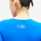 MM6 Maison Margiela Women's Logo Bodysuit in Blue