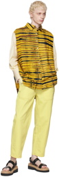 Lukhanyo Mdingi Yellow Belted Cargo Pants