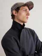 Noah - Logo-Embroidered Checked Wool and Linen-Blend Cap