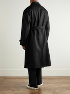 ssstein - Investigated Oversized Belted Super 120's Wool Coat - Black