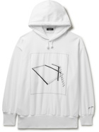 UNDERCOVER - Oversized Printed Embroidered Cotton-Jersey Hoodie - White