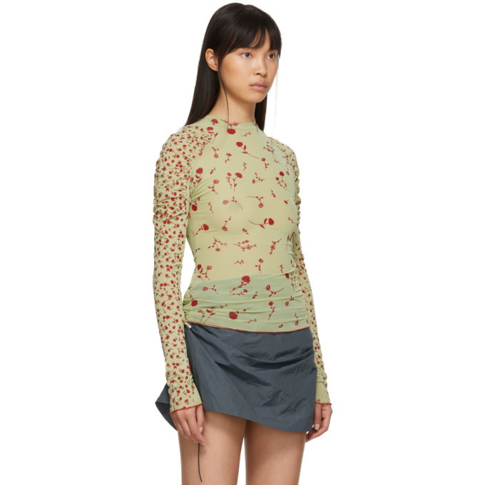 Charlotte Knowles Green Halcyon Long Sleeve T-Shirt Charlotte Knowles