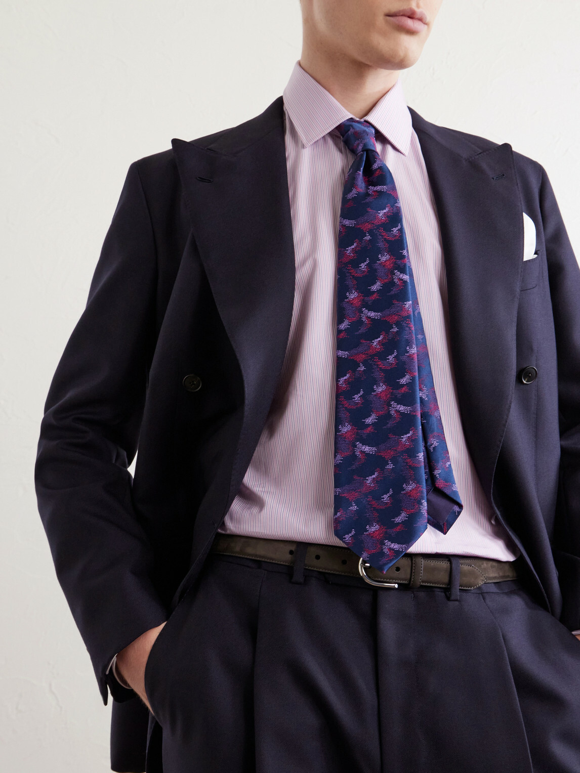 Charvet - 8.5cm Silk-Jacquard Tie