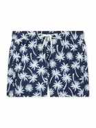 Onia - Charles Slim-Fit Straight-Leg Mid-Length Printed Swim Shorts - Blue