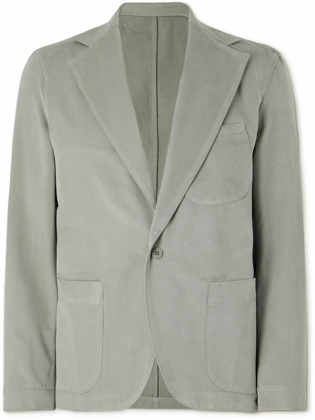 Photo: Stòffa - Cotton-Twill Suit Jacket - Green