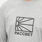 PACCBET Men's Long Sleeve Logo T-Shirt in Grey