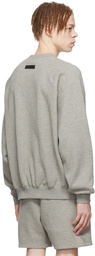 Essentials Gray Cotton Sweatshirt