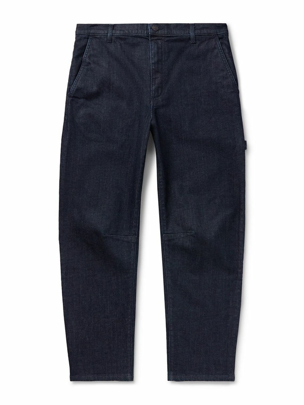 Photo: Nili Lotan - Carpenter Straight-Leg Cropped Jeans - Blue