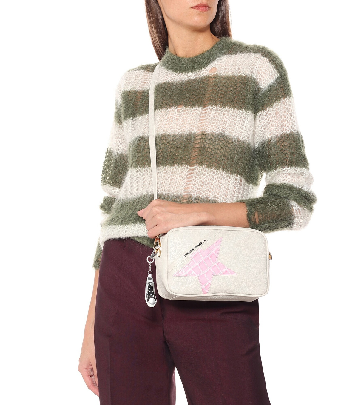 Golden Goose - Star leather crossbody bag Golden Goose