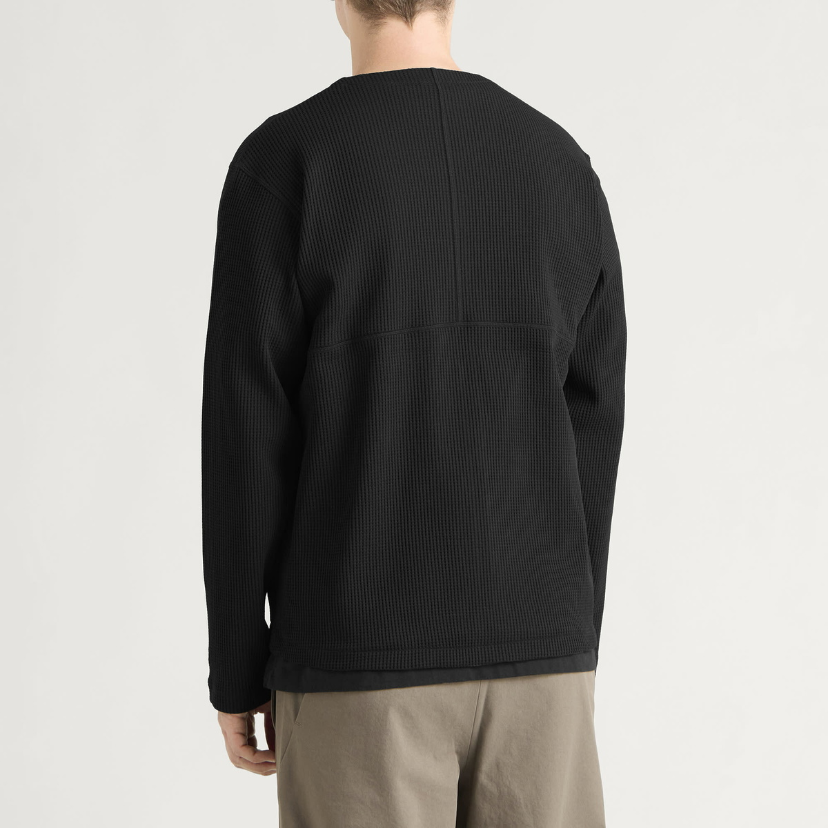 Goldwin Men's WF Light Zip Cardigan in Black