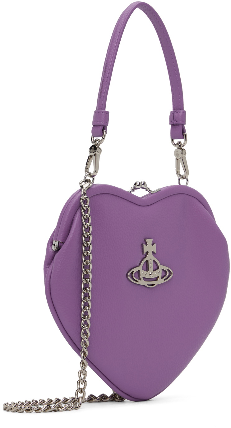 Vivienne Westwood Purple Belle Heart Frame Bag Vivienne Westwood