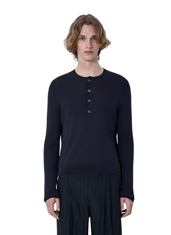 Photo: Our Legacy Fine Knit Cotton Crepe Henley