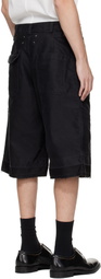 Maison Margiela Black Cotton Shorts