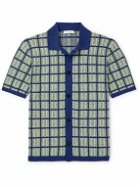 Mr P. - Checked Cotton-Blend Shirt - Blue