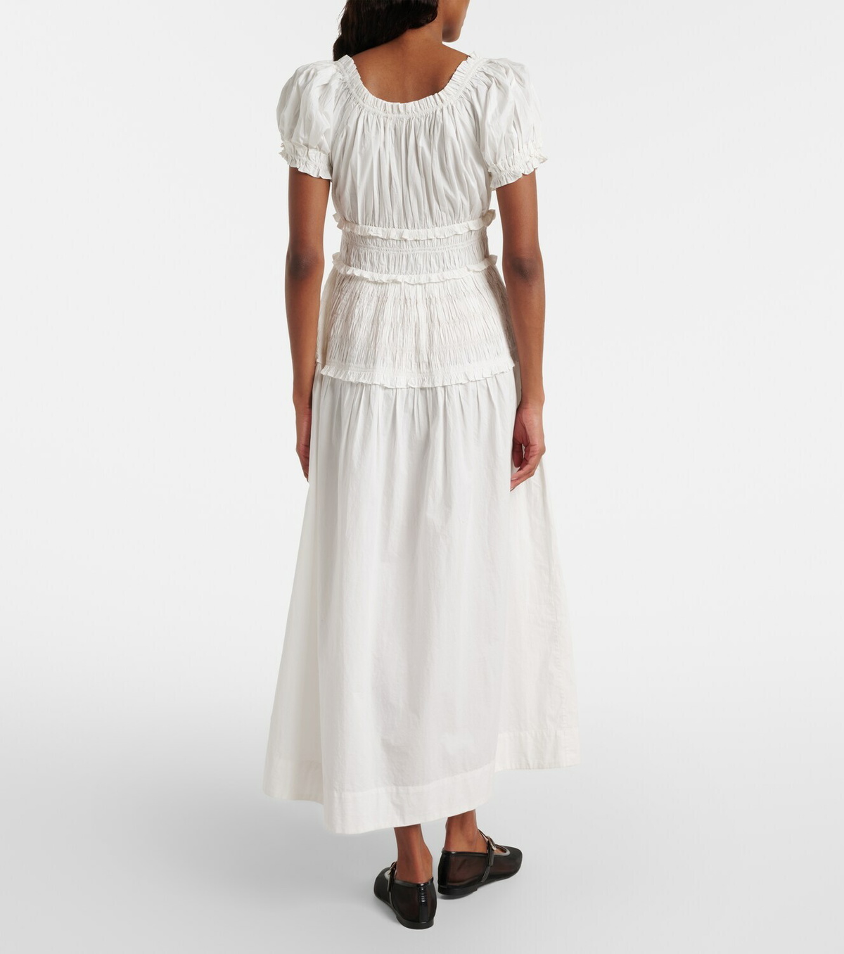 Dôen Leanne cotton poplin midi dress