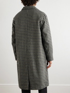 Universal Works - Cortina Houndstooth Wool-Blend Tweed Coat - Green