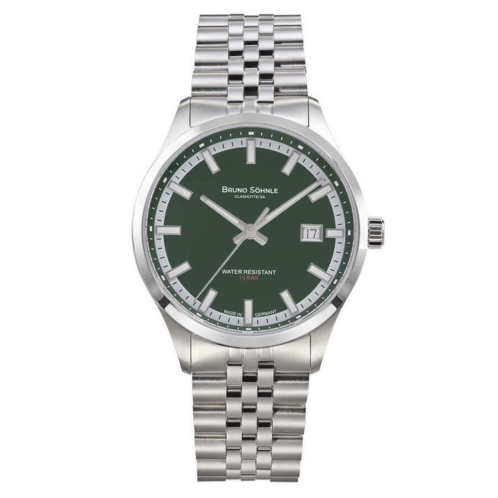 Photo: Bruno Sohnle Turin Automatic Green Dial Mens Watch 17-12230-442