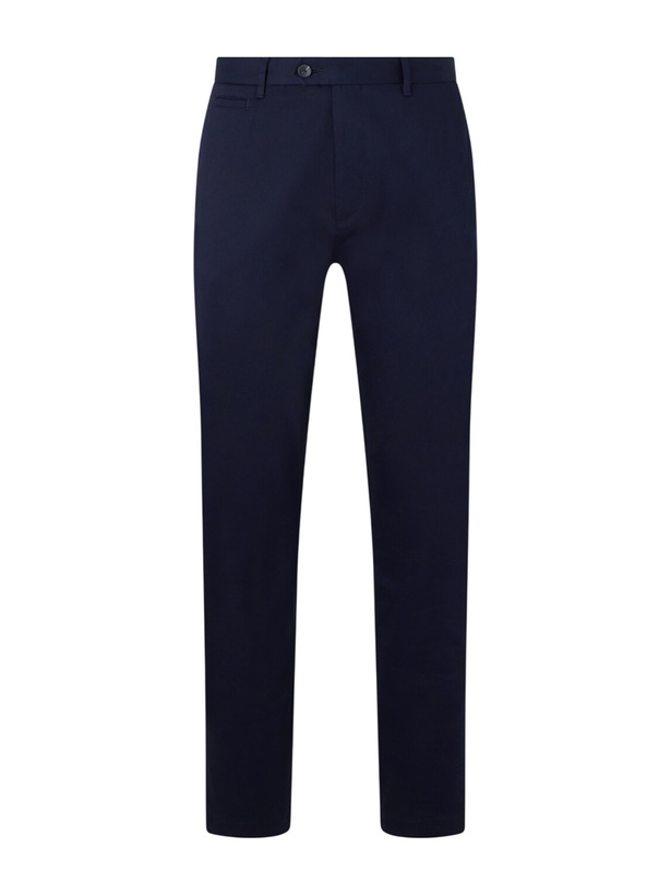 Photo: Mr P. - Samuel Straight-Leg Organic Cotton Chinos - Blue