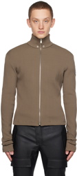 MISBHV Khaki Zip Sweatshirt