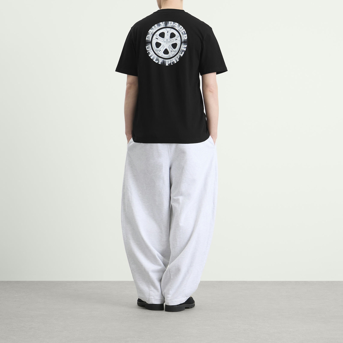 Daily Paper Men's Wheel T-Shirt in Black