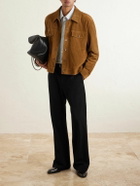SAINT LAURENT - Suede Jacket - Brown