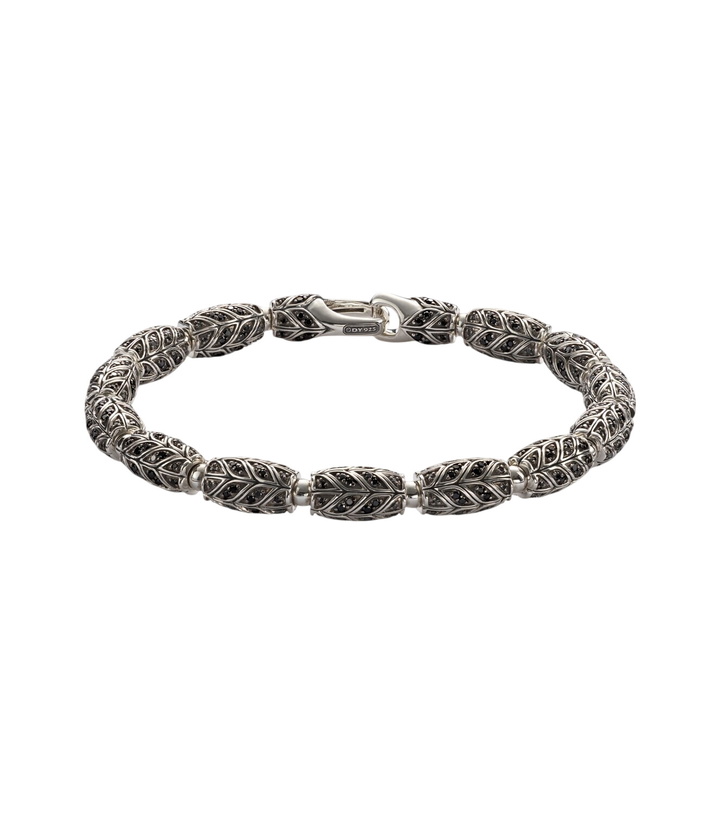 Photo: David Yurman Chevron sterling silver bracelet with diamonds